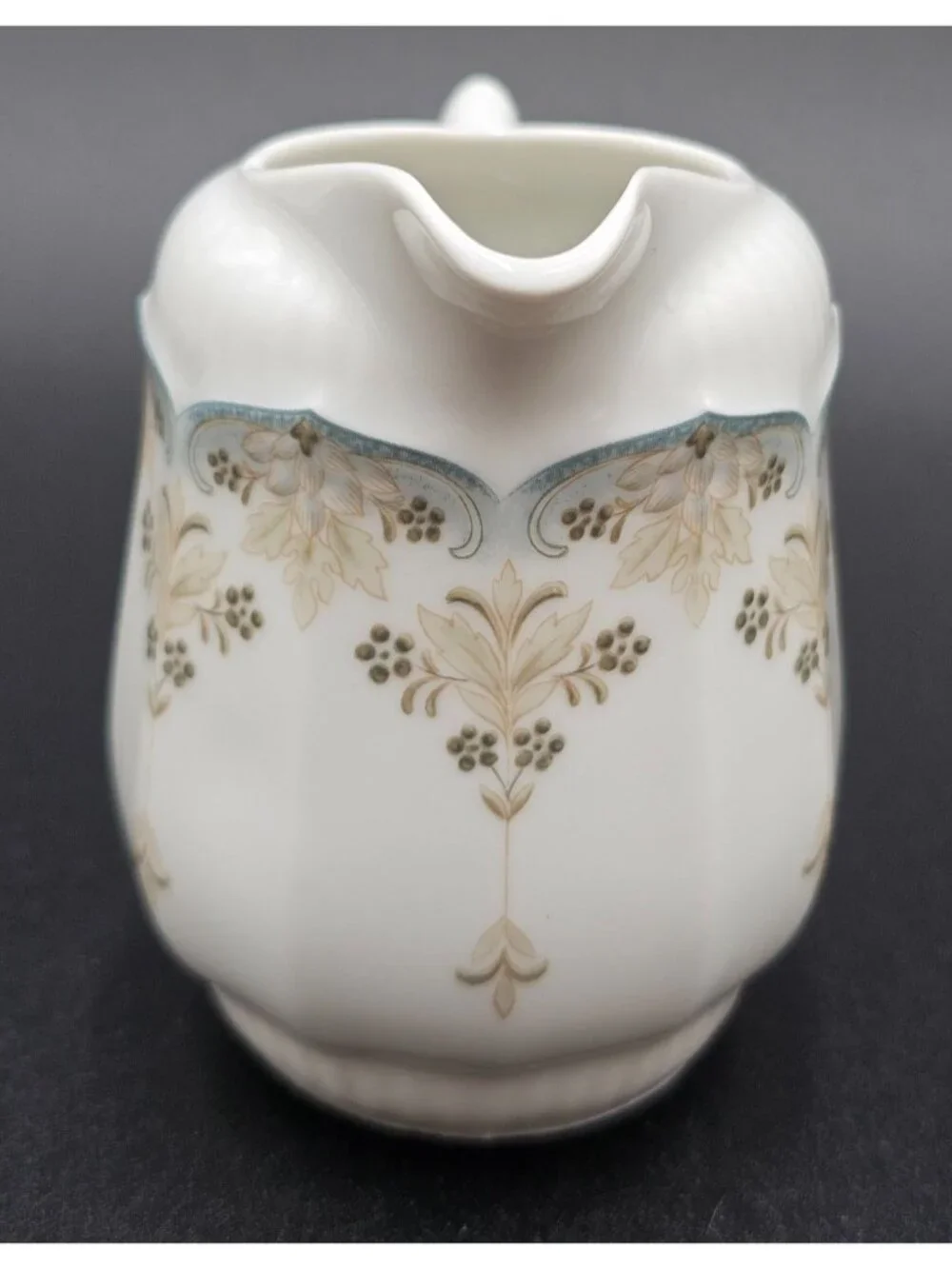 VTG Scherzer Bavaria Germany Porcelain Sugar Bowl & Creamer Set Floral Gold Trim